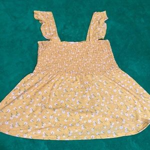 Yellow Flowy Top / Blouse 𓆩❤︎𓆪